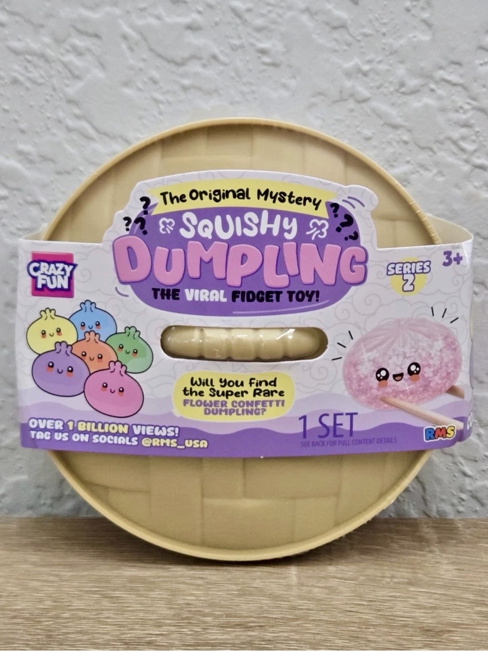 RMS Squishy Mystery Dumpling FLOWER CONFETTI Series 2 VIRAL Fidget TikTok NEW